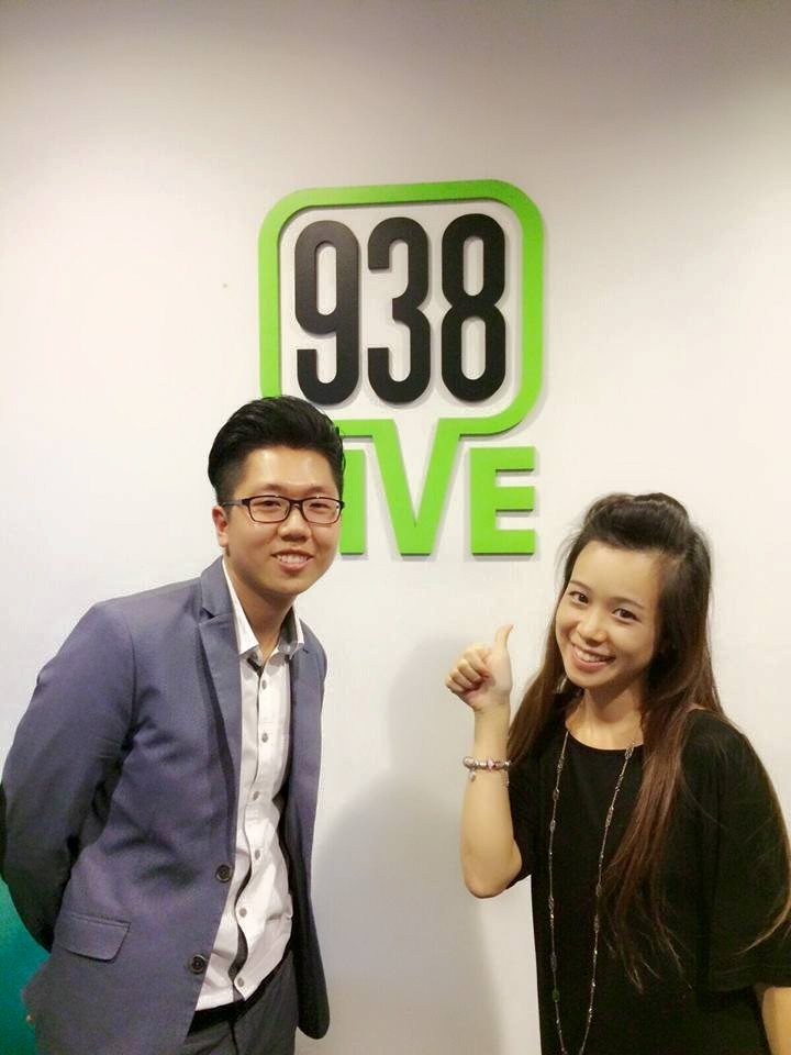 Alexis Tan with the 938LIVE host