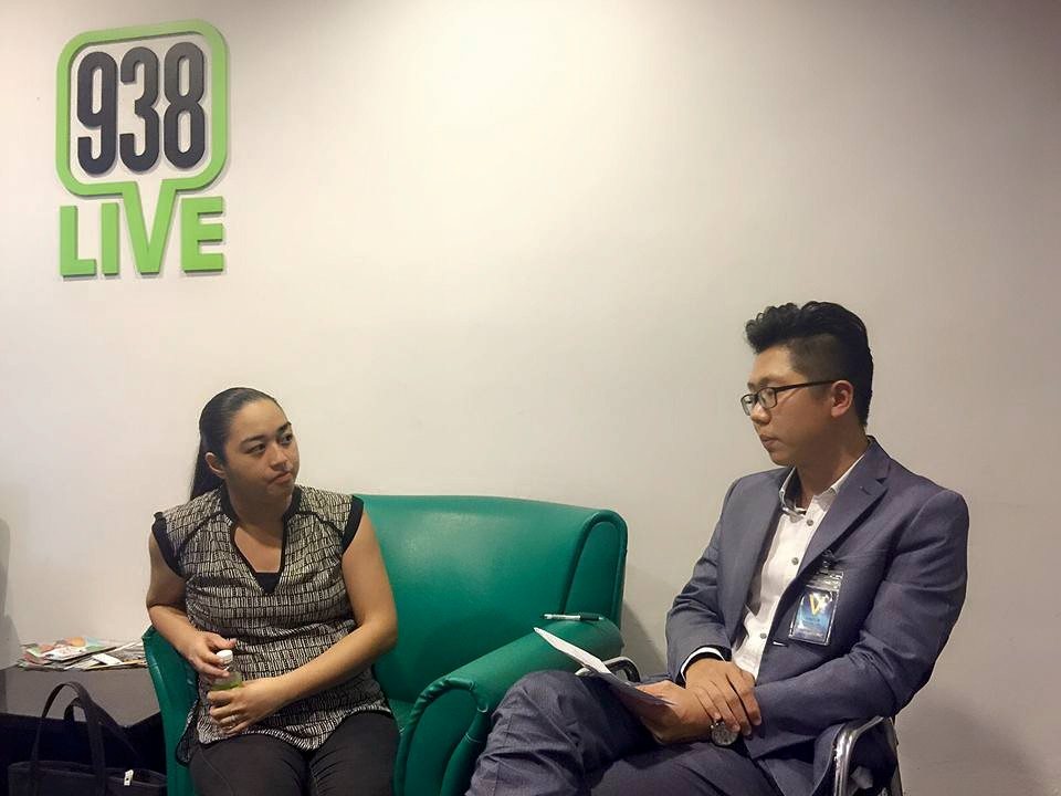 Alexis Tan in the 938LIVE studio