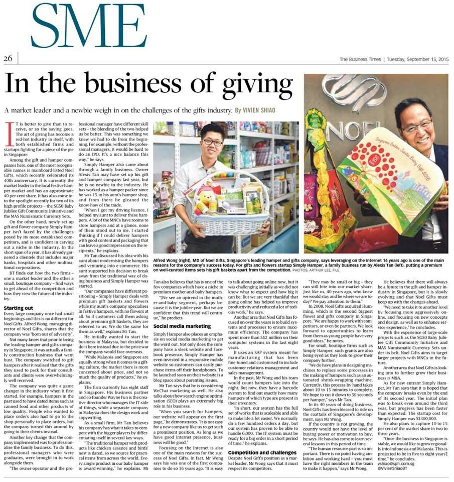 The Business Times SME feature